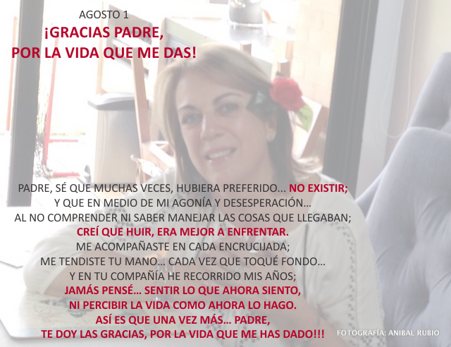 ¡Gracias Padre, por la vida que me das!